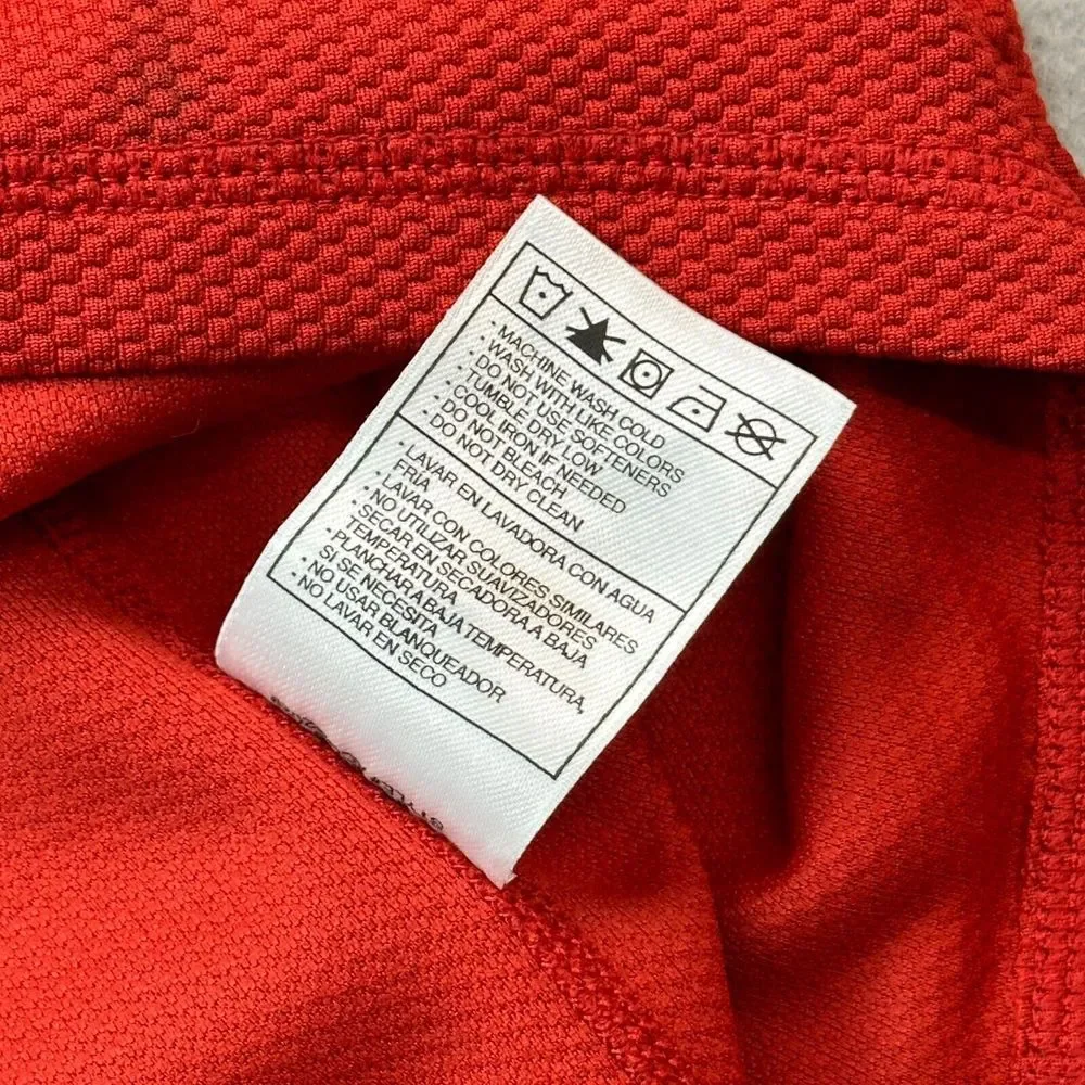 Nike Sweater Mens Large Red Gray ACG Lightweight 1/4 Zip Pullover Outdoor